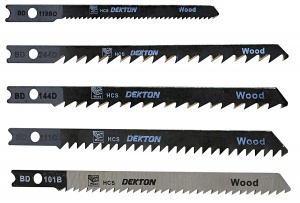 Dekton Jigsaw Blades Set of 5 assorted Blades